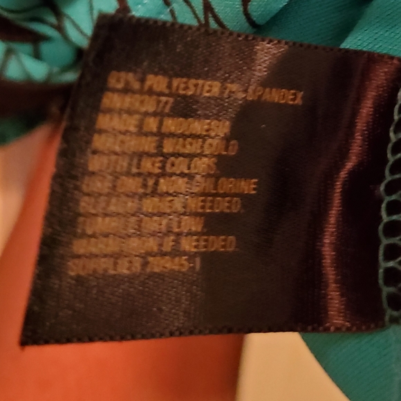 Worthington Colorblock Striped Peplum Top, Size medium - Picture 7 of 8